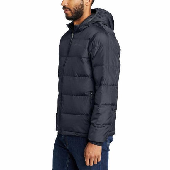 Eddie Bauer Men’s Hooded Down Jacket - Picture 3 of 7